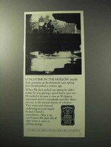 1986 Jack Daniel's Whiskey Ad - Lunchtime in Hollow - $18.49