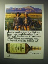 1986 Seagram's V.O. Whisky Ad - Steve Wade Ernest Paine - $18.49