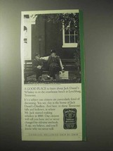 1985 Jack Daniel&#39;s Whiskey Ad - A Good Place - £14.82 GBP