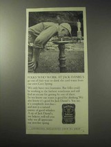 1985 Jack Daniel's Whiskey Ad - Folks Who Work At - £14.50 GBP