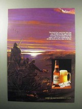 1987 Budweiser Beer Ad - Sight of The Morning Sun - £14.49 GBP