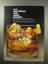 1987 Southern Comfort Ad - Ice is More Delicious - £14.81 GBP