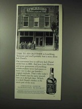 1992 Jack Daniels Whiskey Ad - Talk to an Oldtimer - £14.76 GBP