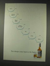 1991 Jim Beam Bourbon Ad - Come Back to the Basics - £14.78 GBP