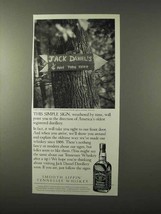1995 Jack Daniel's Whiskey Ad - This Simple Sign - £14.56 GBP