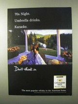 1995 Canadian Mist Whisky Ad - 70&#39;s Night Karaoke - £14.78 GBP