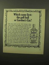 1964 Gordon's Gin Ad - Which Came First the Golf Ball? - £14.72 GBP