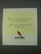 1995 Wild Turkey Bourbon Ad - Most Treasured Reserves - £14.61 GBP