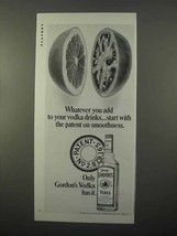 1966 Gordon&#39;s Vodka Ad - Smoothness - £14.78 GBP