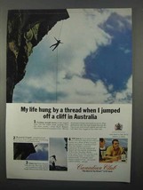 1966 Canadian Club Whisky Ad - Jumped Off Cliff - £14.46 GBP