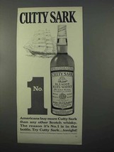 1966 Cutty Sark Scotch Ad - No. 1 - £14.81 GBP