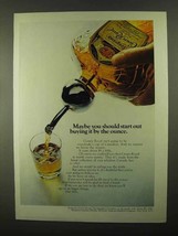 1968 Seagram&#39;s Crown Royal Whisky Ad - By the Ounce - £14.78 GBP