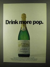 1968 Lejon Champagne Ad - Drink More Pop - £14.65 GBP