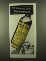 1968 Cutty Sark Scotch Ad - More Americans Enjoy - $18.49