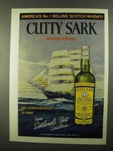 1968 Cutty Sark Scotch Ad - America&#39;s No. 1 Selling - £14.81 GBP