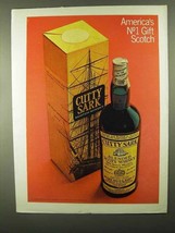 1968 Cutty Sark Scotch Ad - America's No 1 Gift Scotch - $18.49