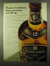 1968 Chivas Regal Scotch Ad - Paying For Our Old Age - £14.73 GBP