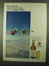 1968 Canadian Club Whisky Ad - An Easier Way To Earn - $18.49