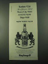 1969 King George IV Scotch Ad - London $7.28 - £14.46 GBP