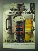 1969 Carling Black Label Beer Ad - Rates a New Look - £14.78 GBP