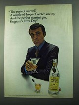 1969 Seagram&#39;s Extra Dry Gin Ad - The Perfect Martini? - $18.49