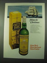 1969 Cutty Sark Scotch Ad - Home for Christmas - $18.49