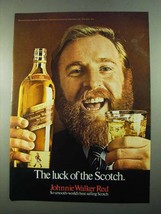 1969 Johnnie Walker Red Label Scotch Ad - The Luck - £14.76 GBP