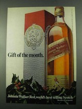 1969 Johnnie Walker Red Label Scotch Ad - Gift of Month - £14.78 GBP