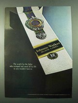 1969 Johnnie Walker Black Label Scotch Ad - For Father - £14.53 GBP