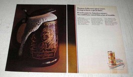 1969 Schaefer Beer Ad - Thomas Jefferson Spent - £14.30 GBP