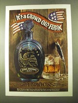 1970 Ezra Brooks Bourbon Ad - It&#39;s a Grand Old Flask - £14.45 GBP