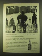 1970 Jack Daniel's Whiskey Ad - These Old Bottles - $18.49