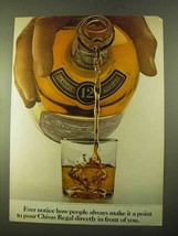 1970 Chivas Regal Scotch Ad - Pour Directly In Front Of - £14.62 GBP