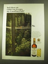 1970 Canadian Club Whisky Ad - Easier Way to Earn - £14.46 GBP