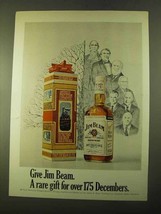 1970 Jim Beam Bourbon Ad - Rare Gift for 175 Decembers - $18.49