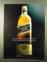 1971 Johnnie Walker Black Label Scotch Ad - Fighting - £14.53 GBP