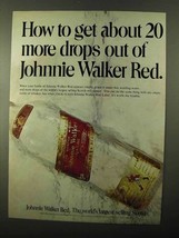 1971 Johnnie Walker Red Label Scotch Ad - More Drops - £14.76 GBP