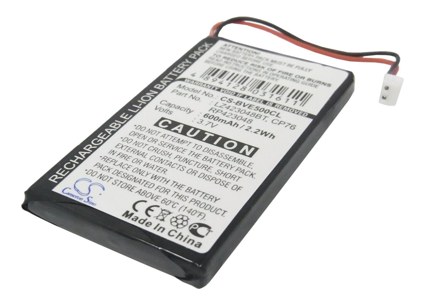 Cameron Sino 600mAh Replacement Battery for BTI Verve 500 - $16.66