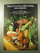 1972 Johnnie Walker Red Label Scotch Ad, Ante-Antipasto - £14.76 GBP