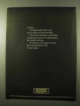 1972 Johnnie Walker Black Label Scotch Ad - To Dad - £14.53 GBP