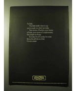 1972 Johnnie Walker Black Label Scotch Ad - To Dad - $18.49