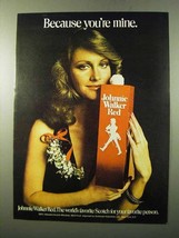1972 Johnnie Walker Red Label Scotch Ad - Because - £14.76 GBP
