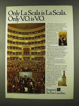 1973 Seagram&#39;s V.O. Whisky Ad - Only La Scala - £14.54 GBP