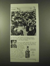 1972 Jack Daniel&#39;s Whiskey Ad - No Mules Are Sold - £14.82 GBP