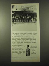 1972 Jack Daniel's Whiskey Ad - Lynchburg Cornet Band - £14.50 GBP