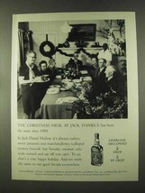 1973 Jack Daniels Whiskey Ad - Christmas Meal - £14.54 GBP