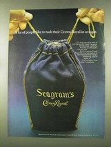 1973 Seagram's Crown Royal Ad - Tuck in at Night - £14.53 GBP