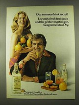 1973 Seagram&#39;s Extra Dry Gin Ad - Summer Drink Secret - $18.49