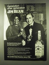 1973 Jim Beam Ad - Ella Fitzgerald, Henry Mancini - $18.49