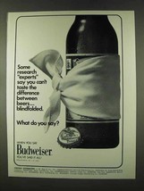 1973 Budweiser Beer Ad - Some Resarch Experts - £14.28 GBP